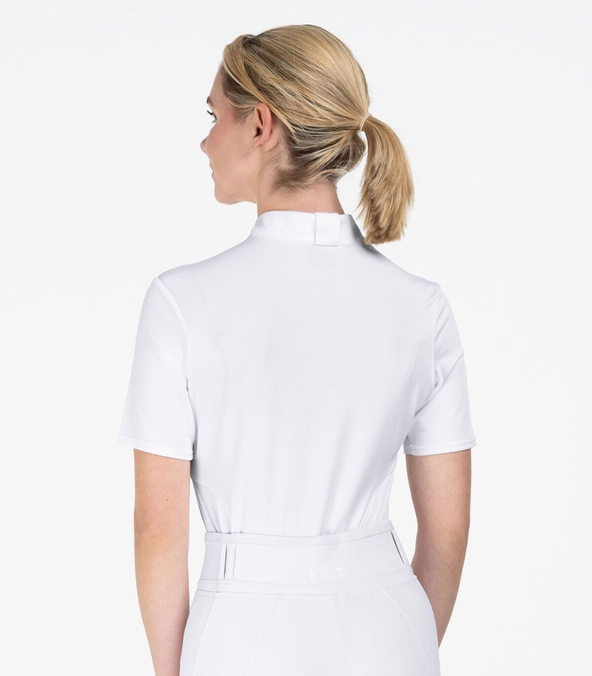 Polo compétition Basic – tenue cavalier équitation vue dos