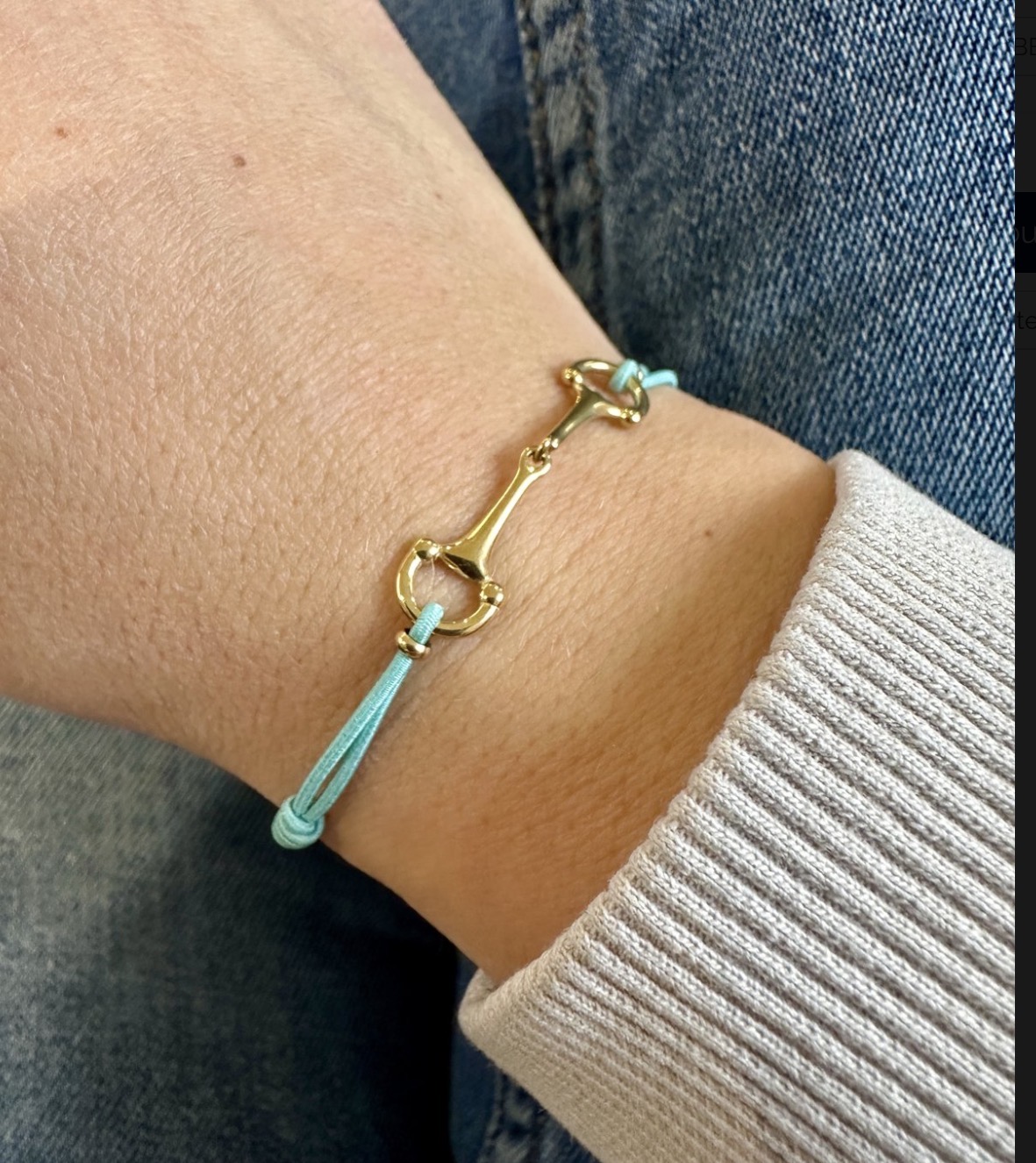Bracelet Equestrian Lana – bracelet équestre porté cavalière